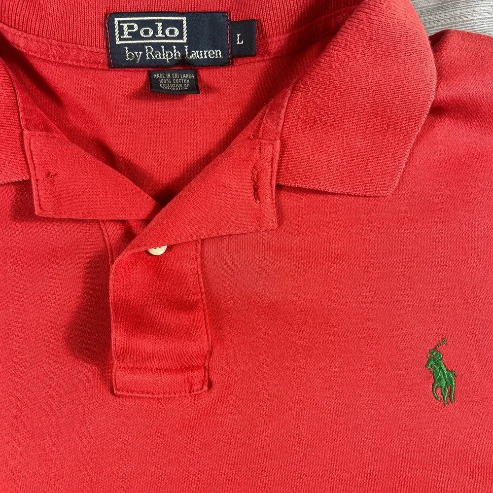 Ralph Lauren polo short Sleeve Pinkish/Red‎ Large Men's